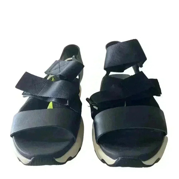 Sorel Kinetic Impact Black Shoes Women's Size 9 Ankle Strap Sandals - Picture 7 of 10